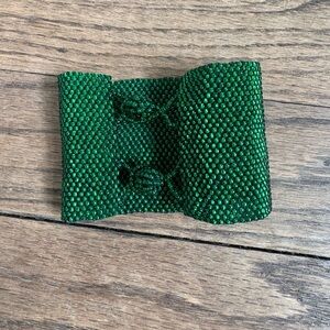 Bohemian Green handmade seed bead Cuff Bracelet